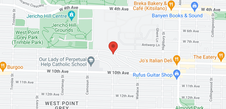 map of 4008 W 8TH AVENUE